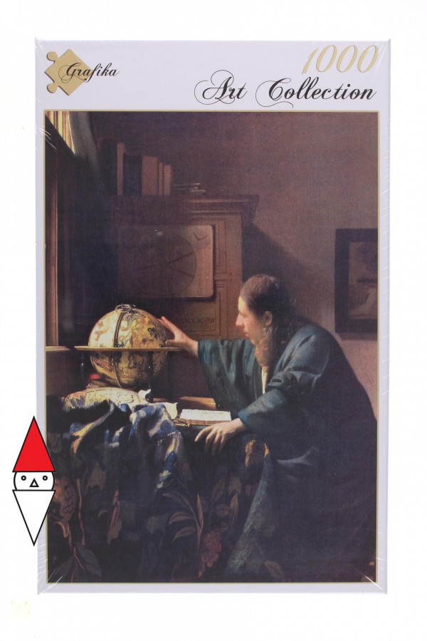 GRAFIKA, GRAFIKA-00741, 3663384007415, PUZZLE ARTE GRAFIKA PITTURA FIAMMINGA VERMEER JOHANNES L ASTRONOMO 1668 1000 PZ