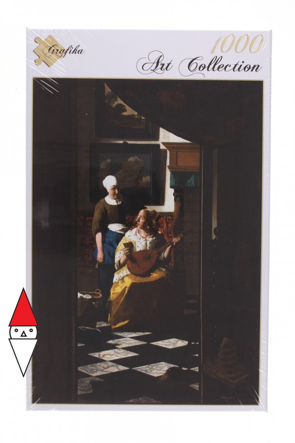 GRAFIKA, GRAFIKA-00740, 3663384007408, PUZZLE ARTE GRAFIKA PITTURA FIAMMINGA VERMEER LA LETTERA D AMORE 1000 PZ