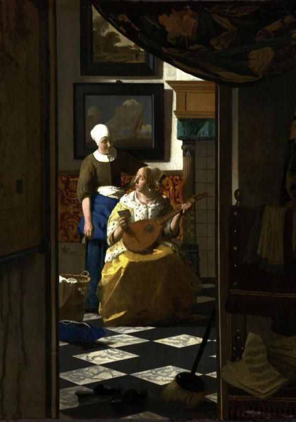 GRAFIKA, GRAFIKA-00740, 3663384007408, PUZZLE ARTE GRAFIKA PITTURA FIAMMINGA VERMEER LA LETTERA D AMORE 1000 PZ