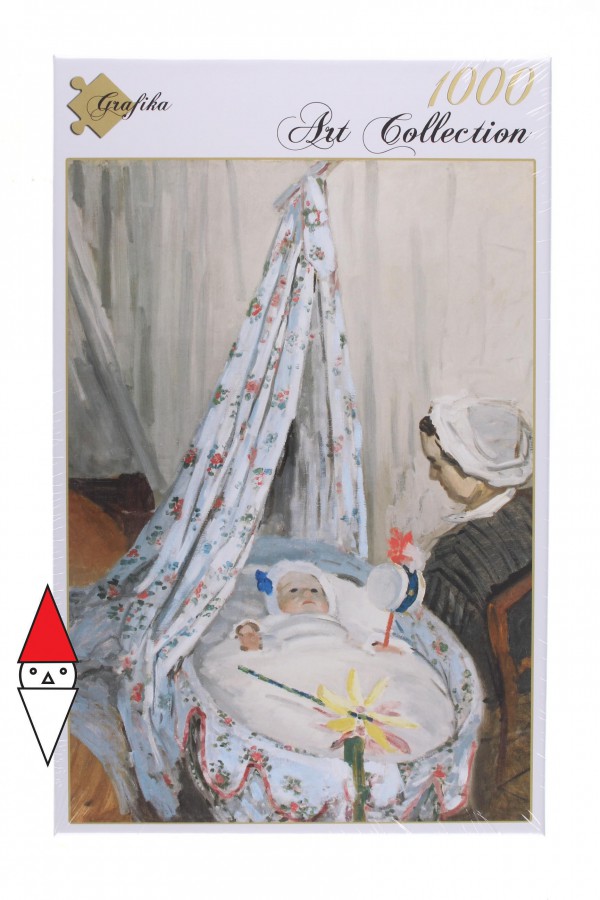 GRAFIKA, GRAFIKA-01529, 3663384015298, PUZZLE ARTE GRAFIKA IMPRESSIONISMO CLAUDE MONET THE CRADLE 1867 1000 PZ