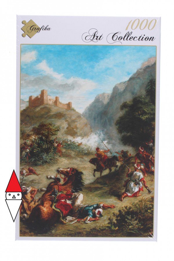 GRAFIKA, GRAFIKA-01802, 3663384018022, PUZZLE ARTE GRAFIKA PITTURA 1800 EUGENE DELACROIX 1863 1000 PZ