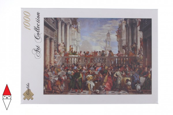 GRAFIKA, GRAFIKA-T-00074, 3663384500749, PUZZLE ARTE GRAFIKA RINASCIMENTO PAOLO VERONESE LE NOZZE DI CANA 1563 1000 PZ
