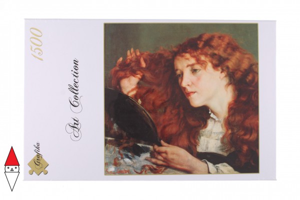 GRAFIKA, GRAFIKA-01156, 3663384011566, PUZZLE ARTE GRAFIKA PITTURA 1800 COURBET JO LA BELLE IRLANDAISE 1866 1500 PZ
