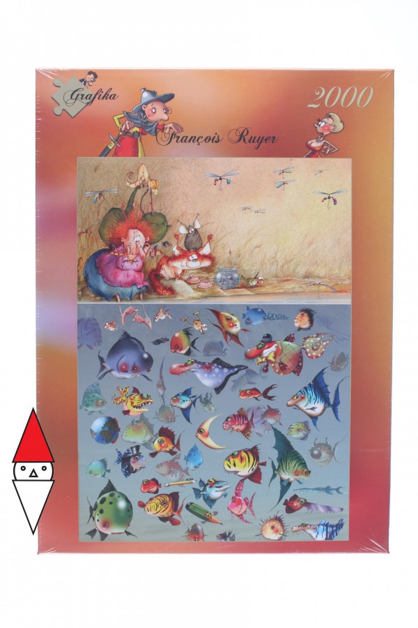 GRAFIKA, GRAFIKA-T-00565, 3663384505652, PUZZLE GRAFICA GRAFIKA FUMETTI FRANCOIS RUYER - HEXE 2000 PZ