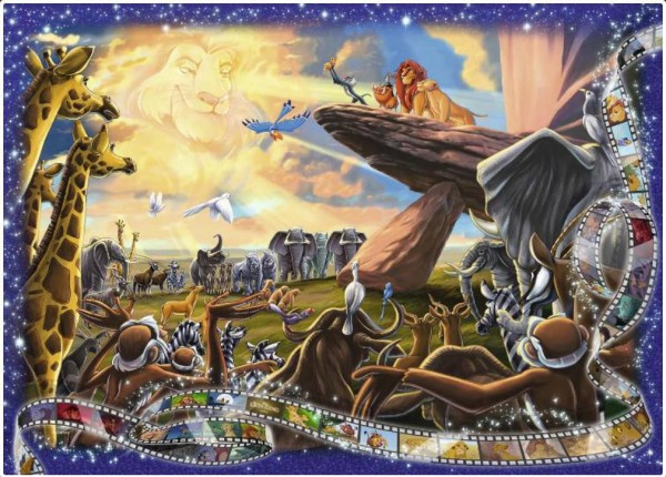 RAVENSBURGER, 19747, 4005556197477, PUZZLE DISNEY RAVENSBURGER CARTONI ANIMATI CLASSICS IL RE LEONE 1000 PZ