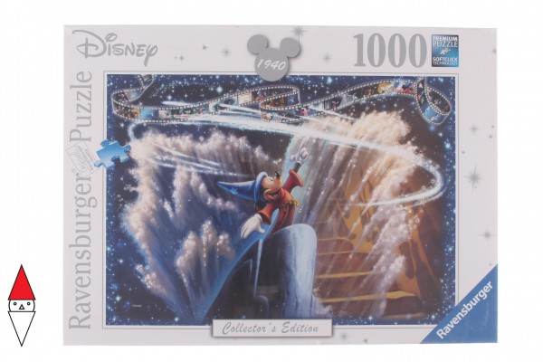 RAVENSBURGER, 19675, 4005556196753, PUZZLE DISNEY RAVENSBURGER CARTONI ANIMATI CLASSICS FANTASIA 1000 PZ
