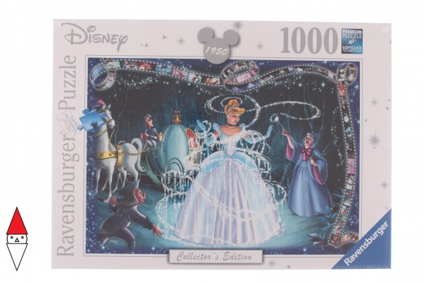 RAVENSBURGER, 19678, 4005556196784, PUZZLE DISNEY RAVENSBURGER CARTONI ANIMATI CLASSICS CENERENTOLA 1000 PZ