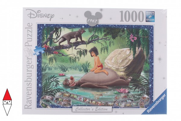 RAVENSBURGER, 19744, 4005556197446, PUZZLE DISNEY RAVENSBURGER CLASSICS IL LIBRO DELLA GIUNGLA 1000 PZ