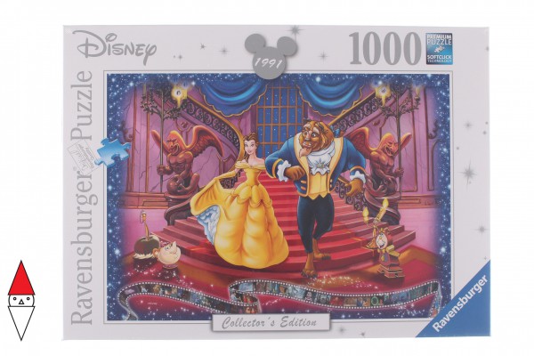 RAVENSBURGER, 19746, 4005556197460, PUZZLE DISNEY RAVENSBURGER CLASSICS LA BELLA E LA BESTIA 1000 PZ