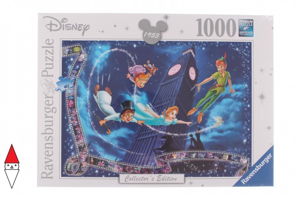 RAVENSBURGER, 19743, 4005556197439, PUZZLE DISNEY RAVENSBURGER CLASSICS PETER PAN 1000 PZ