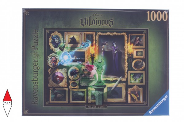 RAVENSBURGER, 15025, 4005556150250, PUZZLE DISNEY RAVENSBURGER CARTONI ANIMATI VILLAINOUS MALIFICENT 1000 PZ