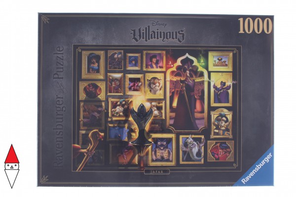 RAVENSBURGER, 15023, 4005556150236, PUZZLE DISNEY RAVENSBURGER CARTONI ANIMATI VILLAINOUS JAFAR 1000 PZ