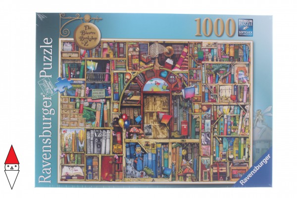 RAVENSBURGER, 19314, 4005556193141, PUZZLE OGGETTI RAVENSBURGER LIBRERIA LA BIBLIOTECA BIZZARRA 2 1000 PZ