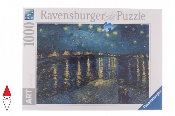 RAVENSBURGER, 15614, 4005556156146, PUZZLE ARTE RAVENSBURGER VAN GOGH NOTTE STELLATA 1000 PZ
