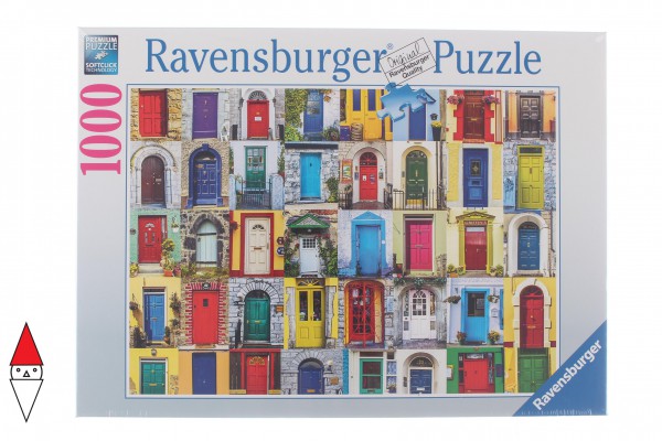 RAVENSBURGER, 19524, 4005556195244, PUZZLE OGGETTI RAVENSBURGER OGGETTI COMUNI PORTE DEL MONDO 1000 PZ