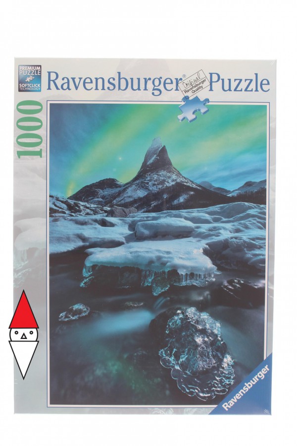 RAVENSBURGER, 19830, 4005556198306, PUZZLE PAESAGGI RAVENSBURGER MONTAGNA STETIND NORVEGIA DEL NORD 1000 PZ