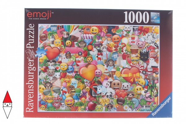 RAVENSBURGER, 15984, 4005556159840, PUZZLE GRAFICA RAVENSBURGER EMOJI B 1000 PZ