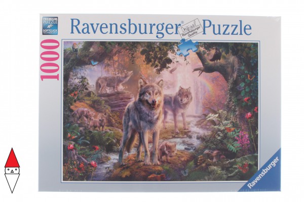 RAVENSBURGER, 15185, 4005556151851, PUZZLE ANIMALI RAVENSBURGER LUPI LUPI D ESTATE 1000 PZ