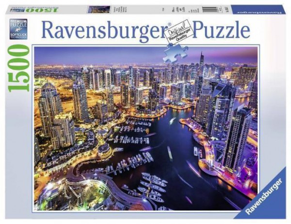 RAVENSBURGER, 16355, 4005556163557, PUZZLE PAESAGGI RAVENSBURGER CITTA DUBAI NEL GOLFO PERSICO 1500 PZ