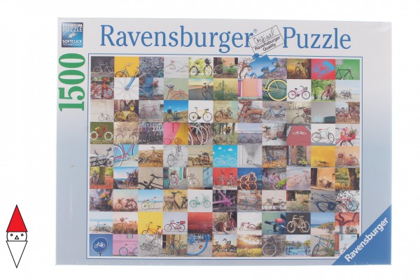 RAVENSBURGER, 16007, 4005556160075, PUZZLE OGGETTI RAVENSBURGER BICICLETTE 99 BICICLETTE 1500 PZ