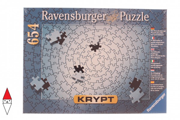 RAVENSBURGER, 15964, 4005556159642, PUZZLE TEMATICO RAVENSBURGER GIOCHI DI COLORE KRYPT SILVER 654 PZ