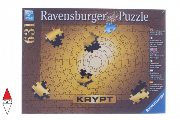 RAVENSBURGER, 15152, 4005556151523, PUZZLE TEMATICO RAVENSBURGER GIOCHI DI COLORE KRYPT GOLD 631 PZ