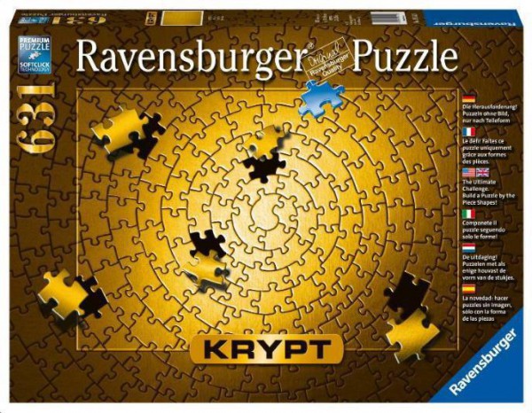 RAVENSBURGER, 15152, 4005556151523, PUZZLE TEMATICO RAVENSBURGER GIOCHI DI COLORE KRYPT GOLD 631 PZ