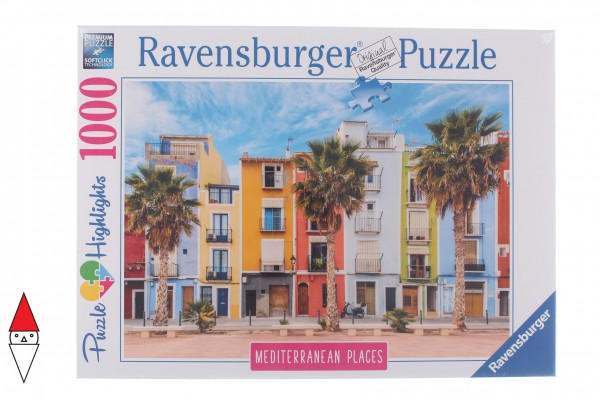 RAVENSBURGER, 14977, 4005556149773, PUZZLE PAESAGGI RAVENSBURGER MARE MEDITERRANEAN SPAIN 1000 PZ