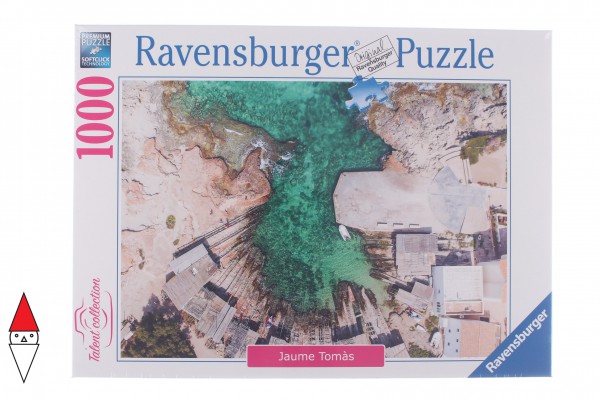 RAVENSBURGER, 16397, 4005556163977, PUZZLE PAESAGGI RAVENSBURGER MARE FORMENTERA CALO DE SANT AGUSTIN 1000 PZ