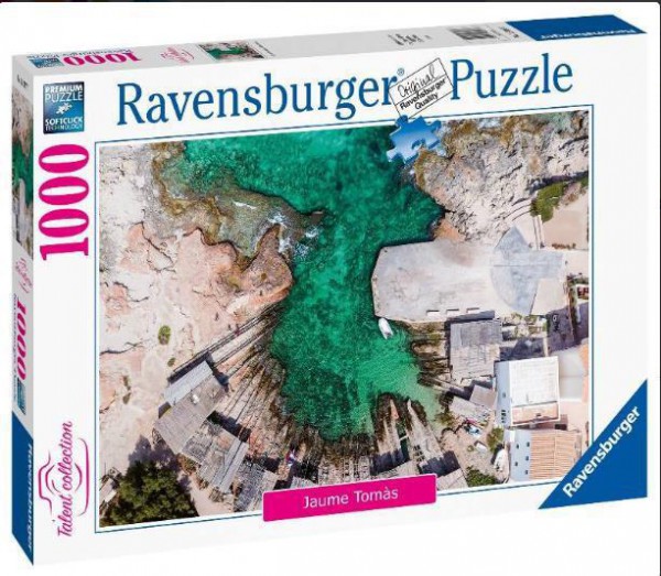 RAVENSBURGER, 16397, 4005556163977, PUZZLE PAESAGGI RAVENSBURGER MARE FORMENTERA CALO DE SANT AGUSTIN 1000 PZ