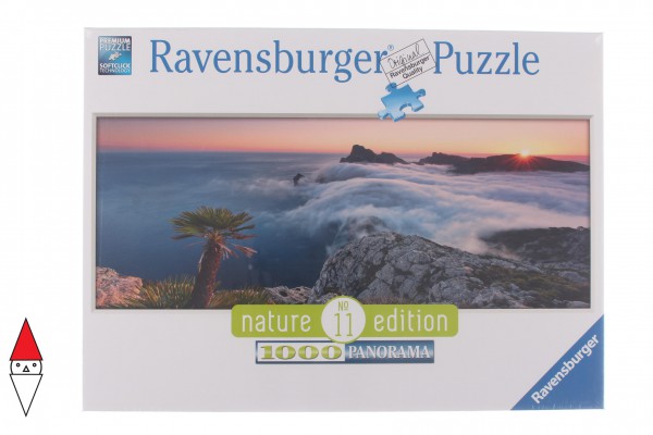 RAVENSBURGER, 15088, 4005556150885, PUZZLE PAESAGGI RAVENSBURGER MONTAGNA UN MARE DI NUVOLE PANORAMA 1000 PZ