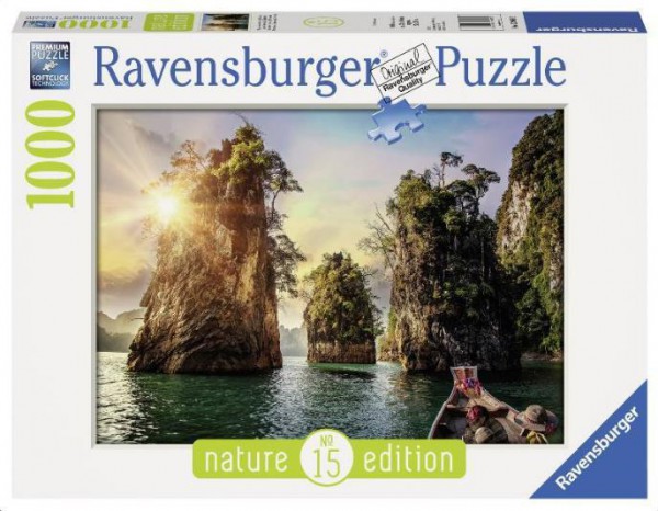 RAVENSBURGER, 13968, 4005556139682, PUZZLE PAESAGGI RAVENSBURGER ROCCE DI CHEOW LAN 1000 PZ