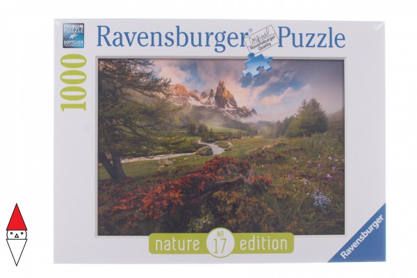 RAVENSBURGER, 15993, 4005556159932, PUZZLE PAESAGGI RAVENSBURGER MONTAGNA ATMOSFERA PITTORESCA 1000 PZ