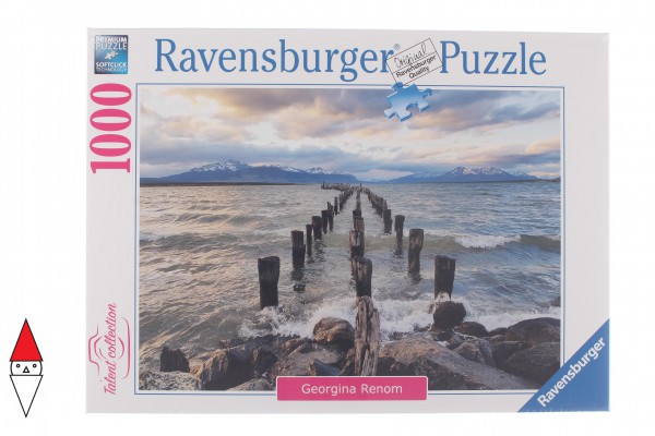 RAVENSBURGER, 16199, 4005556161997, PUZZLE PAESAGGI RAVENSBURGER MARE PUERTO NATALES 1000 PZ