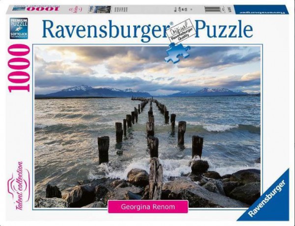 RAVENSBURGER, 16199, 4005556161997, PUZZLE PAESAGGI RAVENSBURGER MARE PUERTO NATALES 1000 PZ