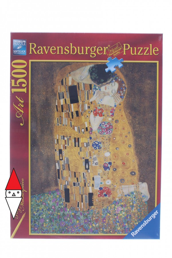 RAVENSBURGER, 16290, 4005556162901, PUZZLE ARTE RAVENSBURGER IL BACIO 1500 PZ