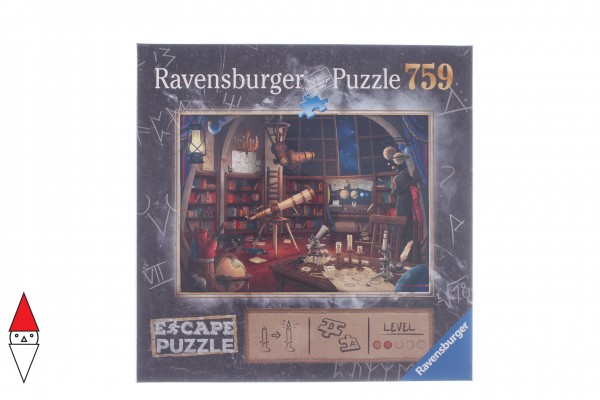 RAVENSBURGER, 19956, 4005556199563, PUZZLE TEMATICO RAVENSBURGER ESCAPE L OSSERVATORIO MAGICO 759 PZ
