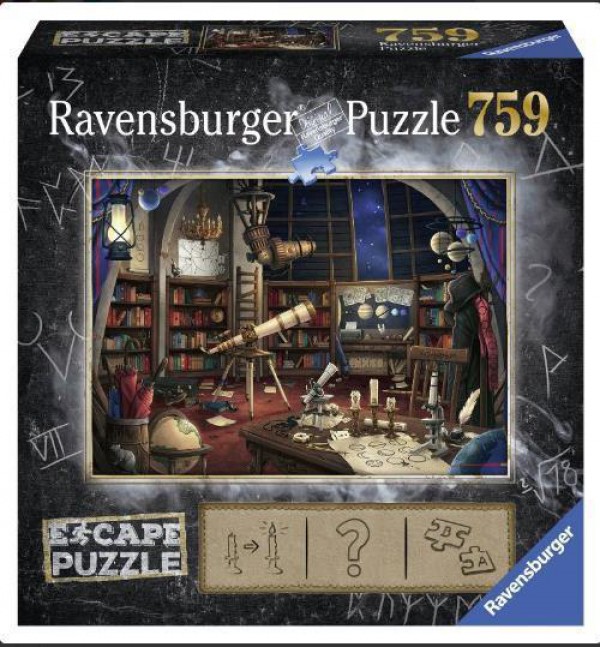 RAVENSBURGER, 19956, 4005556199563, PUZZLE TEMATICO RAVENSBURGER ESCAPE L OSSERVATORIO MAGICO 759 PZ