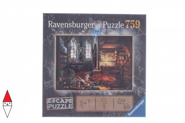 RAVENSBURGER, 19960, 4005556199600, PUZZLE TEMATICO RAVENSBURGER ESCAPE THE PUZZLE DRAGO 759 PZ
