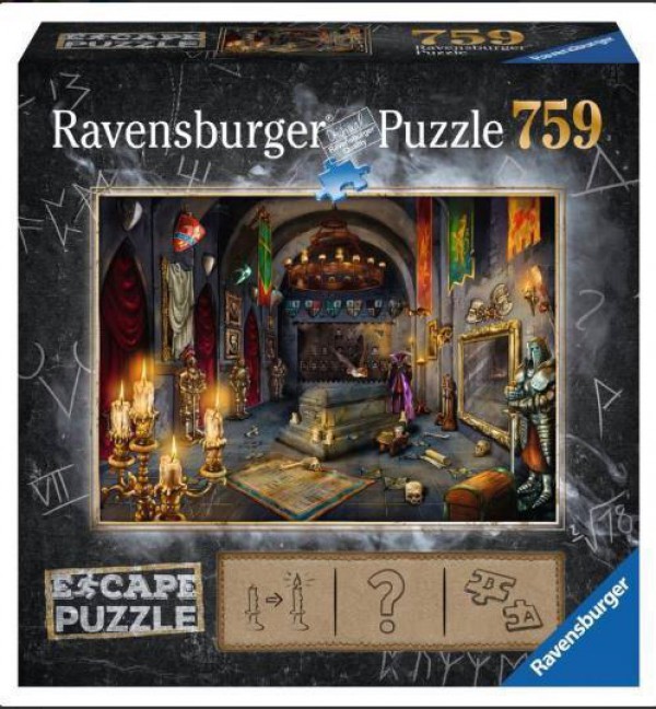 RAVENSBURGER, 19961, 4005556199617, PUZZLE TEMATICO RAVENSBURGER ESCAPE THE PUZZLE VAMPIRO 759 PZ