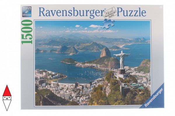 RAVENSBURGER, 16317, 4005556163175, PUZZLE PAESAGGI RAVENSBURGER CITTA VISTA SU RIO 1500 PZ