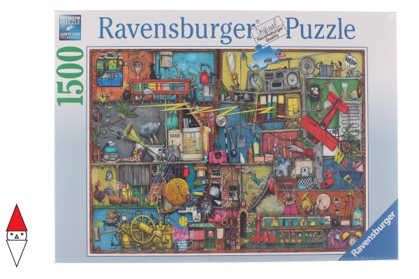 RAVENSBURGER, 16361, 4005556163618, PUZZLE OGGETTI RAVENSBURGER OGGETTI RUMOROSI 1500 PZ