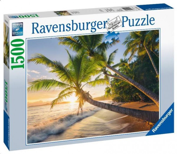 RAVENSBURGER, 15015, 4005556150151, PUZZLE PAESAGGI RAVENSBURGER MARE E OCEANO SPIAGGIA SEGRETA 1500 PZ