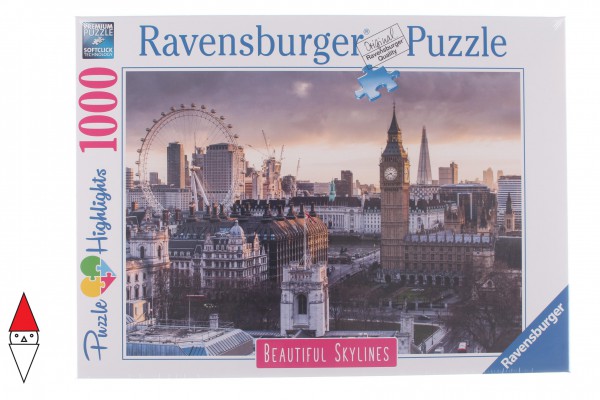 RAVENSBURGER, 14085, 4005556140855, PUZZLE PAESAGGI RAVENSBURGER CITTA LONDRA 1000 PZ