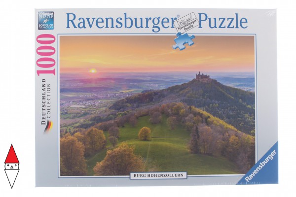RAVENSBURGER, 15012, 4005556150120, PUZZLE PAESAGGI RAVENSBURGER CASTELLO DI HOHENZOLLERN 1000 PZ