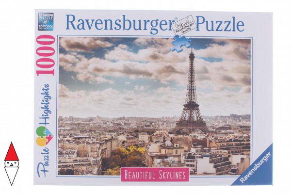 RAVENSBURGER, 14087, 4005556140879, PUZZLE PAESAGGI RAVENSBURGER PARIGI 1000 PZ