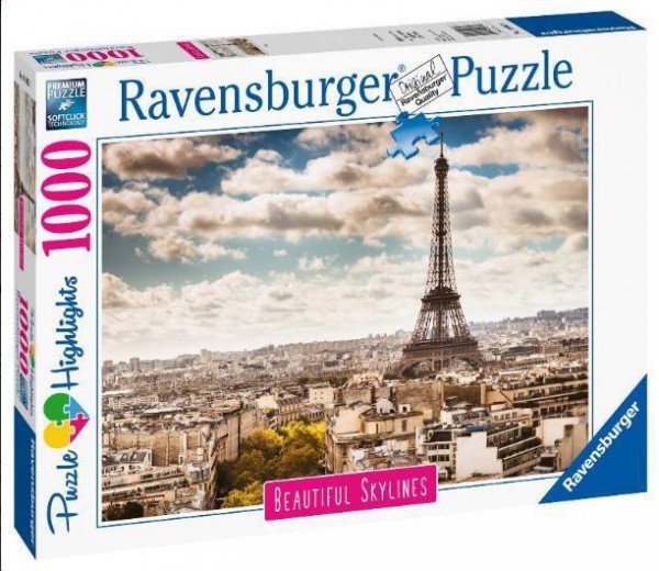 RAVENSBURGER, 14087, 4005556140879, PUZZLE PAESAGGI RAVENSBURGER PARIGI 1000 PZ