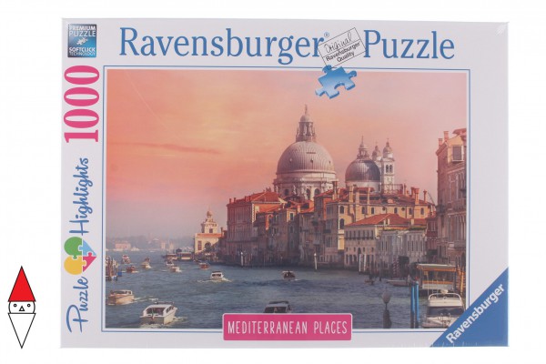 RAVENSBURGER, 14976, 4005556149766, PUZZLE PAESAGGI RAVENSBURGER CITTA MEDITERRANEAN ITALY VENEZIA 1000 PZ