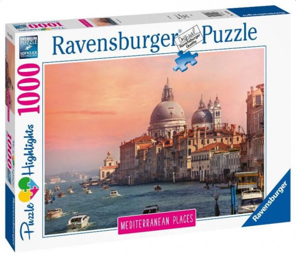 RAVENSBURGER, 14976, 4005556149766, PUZZLE PAESAGGI RAVENSBURGER CITTA MEDITERRANEAN ITALY VENEZIA 1000 PZ