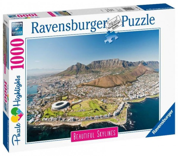 RAVENSBURGER, 14084, 4005556140848, PUZZLE PAESAGGI RAVENSBURGER CITTA CAPE TOWN 1000 PZ